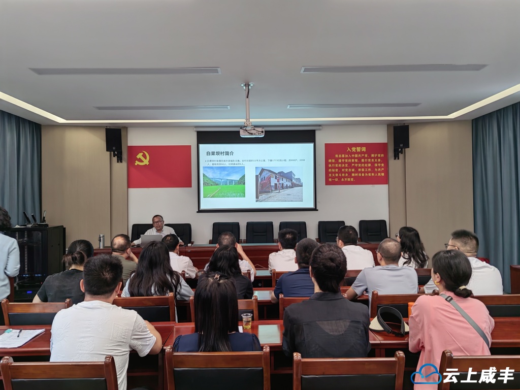 8个党支部216名党员到白果坝村开展红色教育