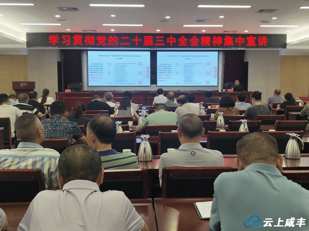 咸丰集中宣讲党的二十届三中全会精神