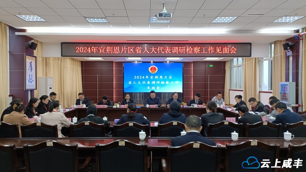 省人大代表团一行来咸丰调研