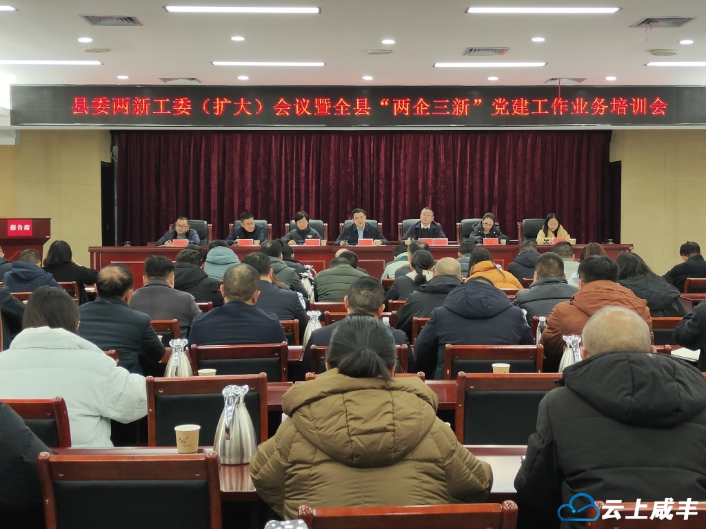 咸丰两新工委（扩大）会议暨“两企三新”党建工作培训会召开