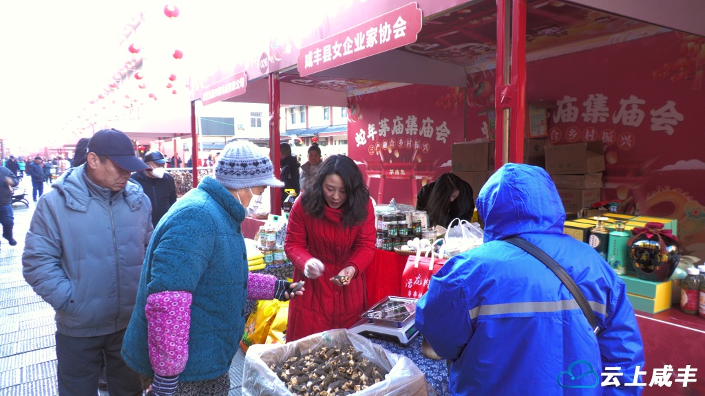 咸丰农特产品亮相武汉茅庙集庙会