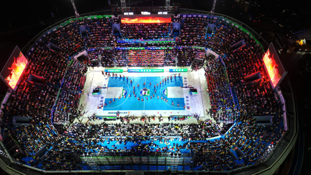 【学习强国】全国“村BA”中部赛区激情开赛的精彩瞬间