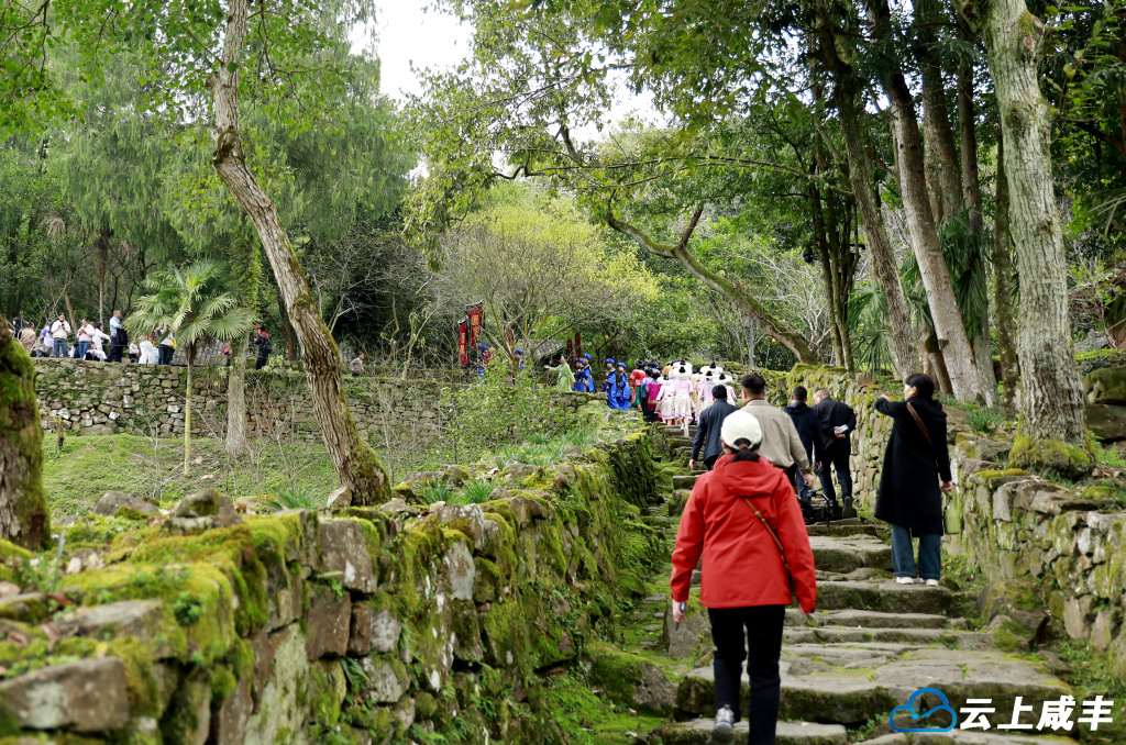 唐崖土司城址内游人如织 舒淑摄.jpg