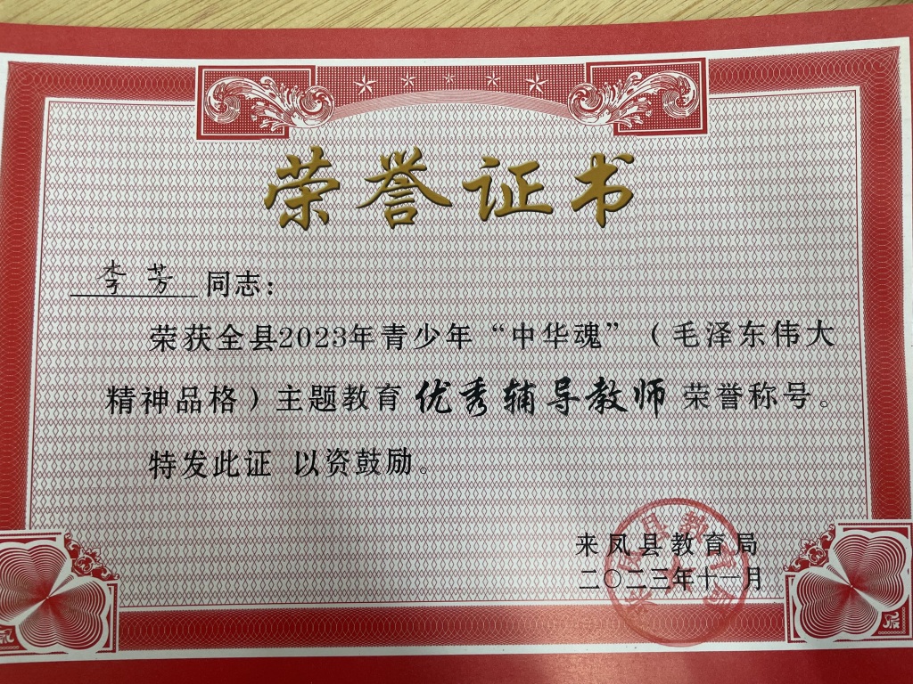 优秀辅导教师 李芳.JPG